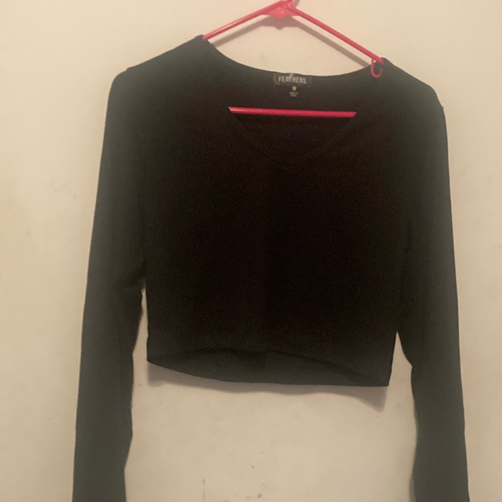 Feathers size medium long sleeve shirt